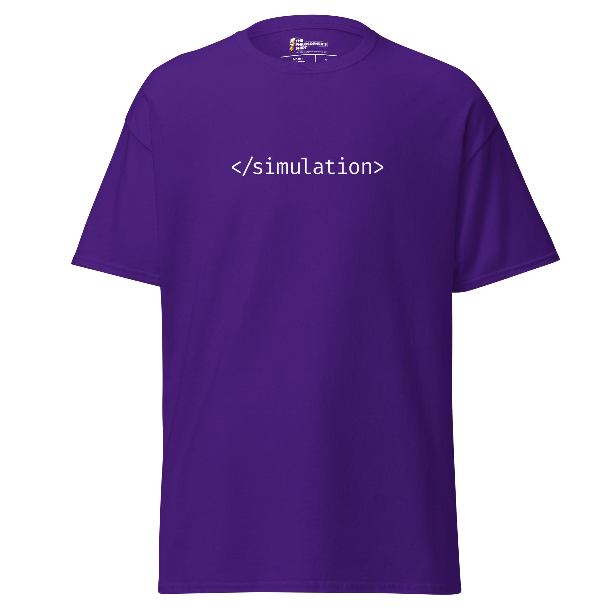 End of Simulation - Unisex Classic T-Shirt-Unisex Classic T-Shirt-The Philosopher's Shirt