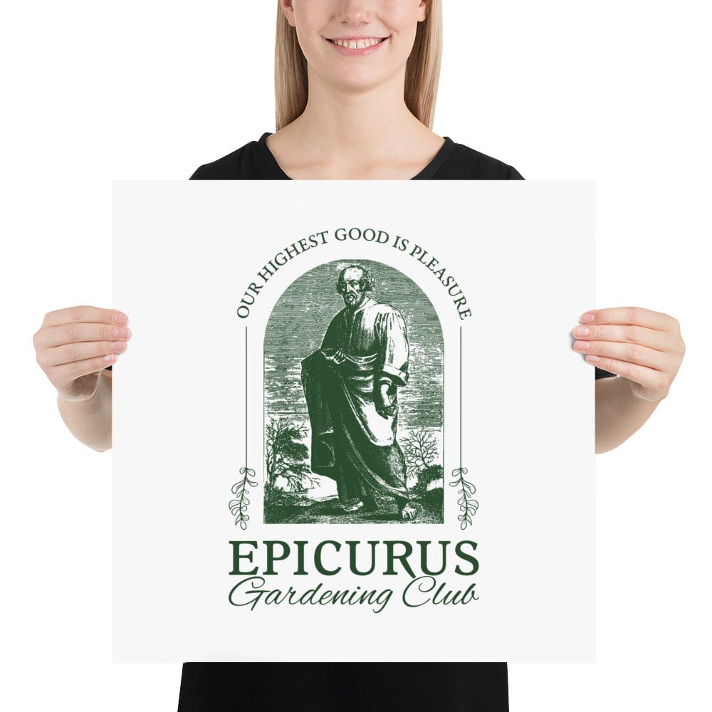 Epicurus Gardening Club - Poster