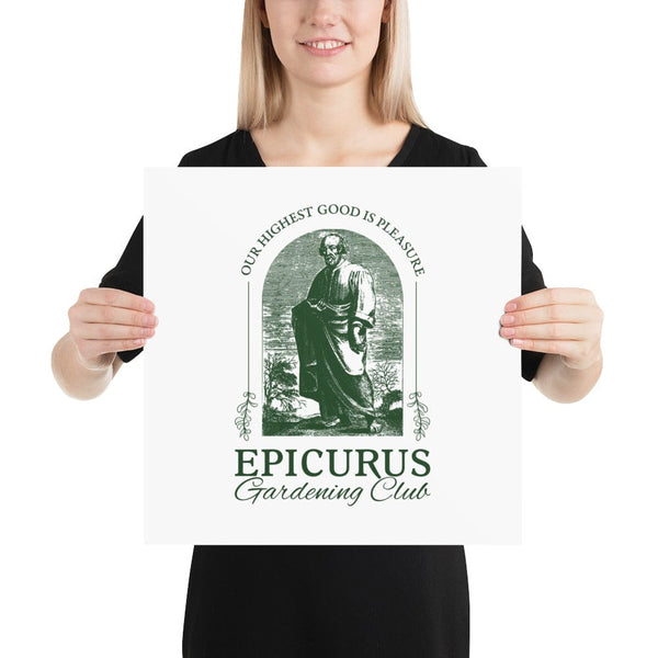 Epicurus Gardening Club - Poster