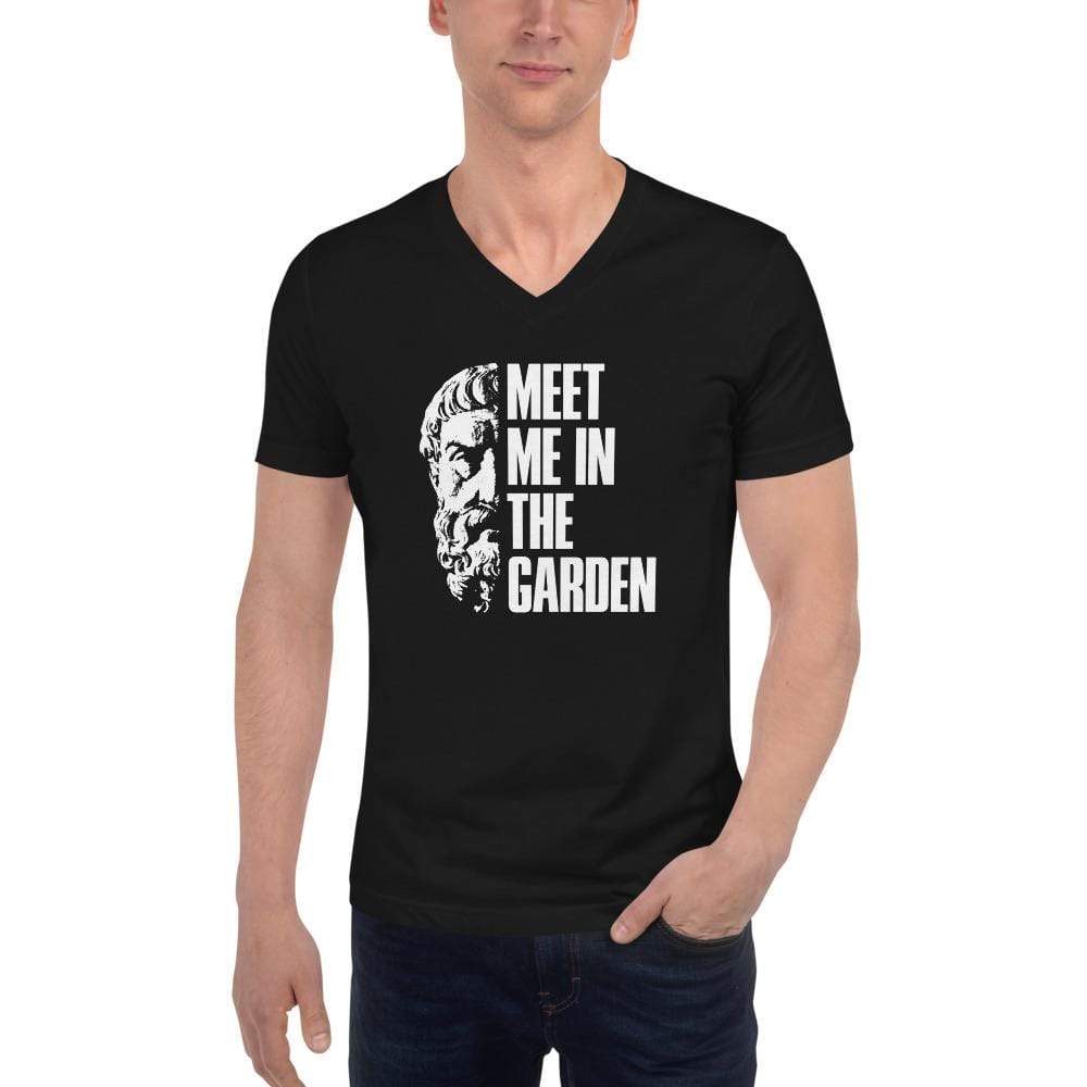 Epicurus Portrait - Meet Me In The Garden - Unisex V-Neck T-Shirt