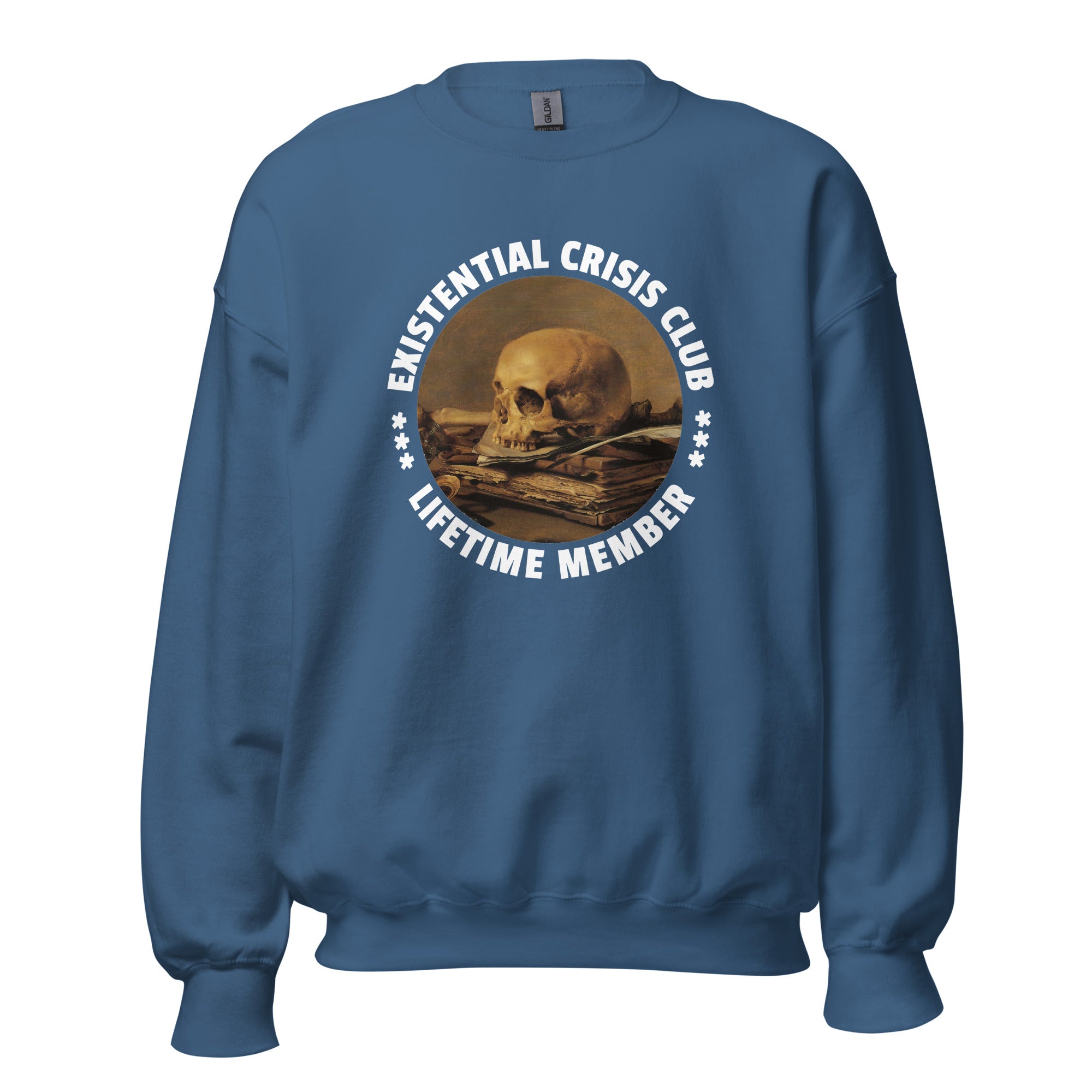 Existential Crisis Club - Lifetime Member - Sweatshirt-Sweatshirt-The Philosopher's Shirt