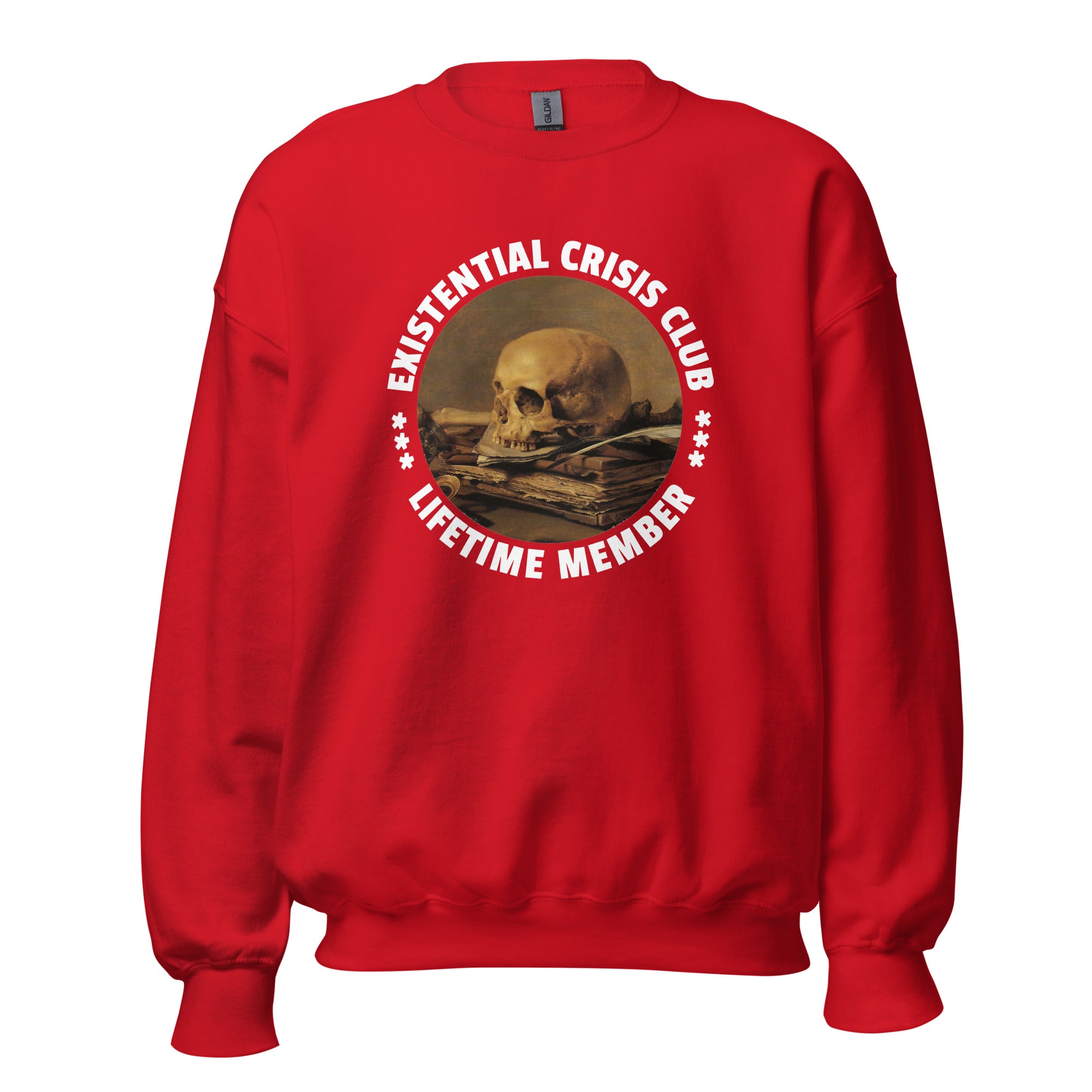 Existential Crisis Club - Lifetime Member - Sweatshirt-Sweatshirt-The Philosopher's Shirt