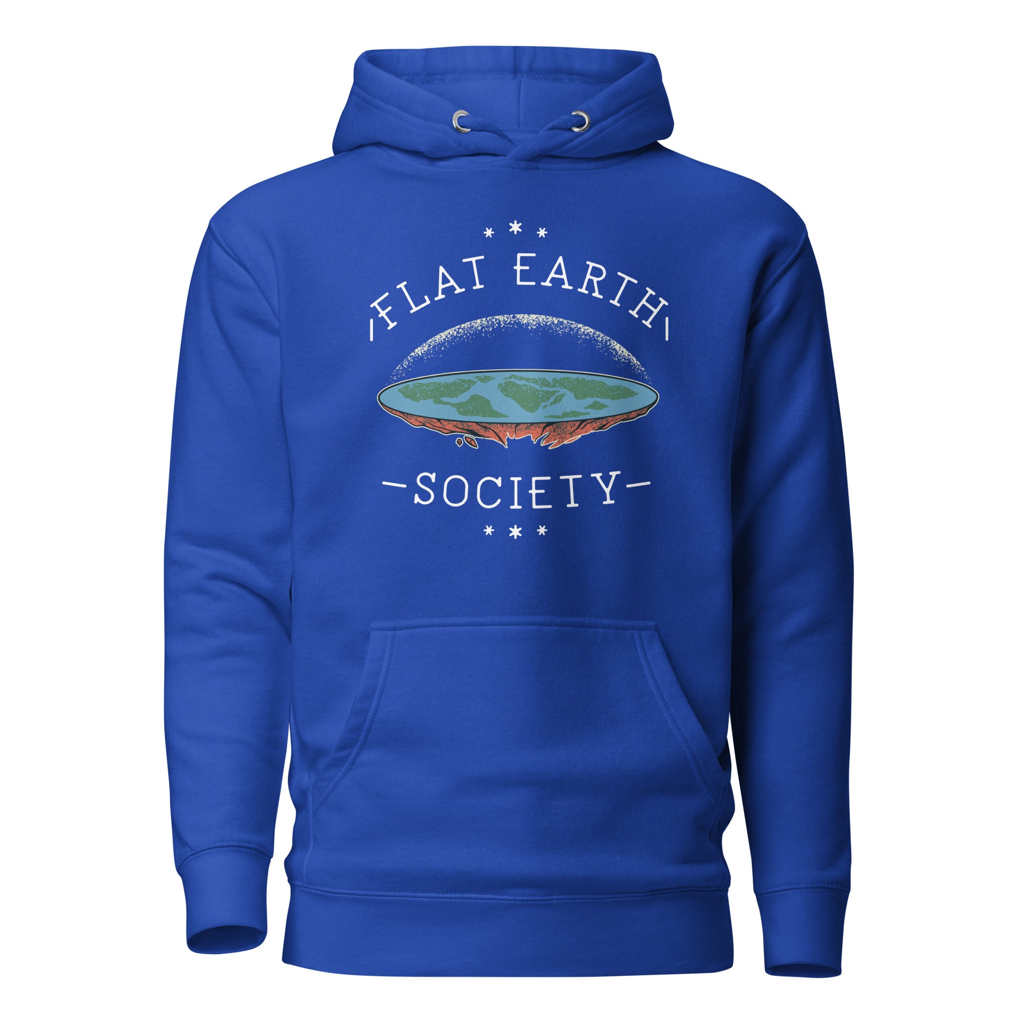 Flat Earth Society - Premium Hoodie - Team Royal - The Philosopher's Shirt