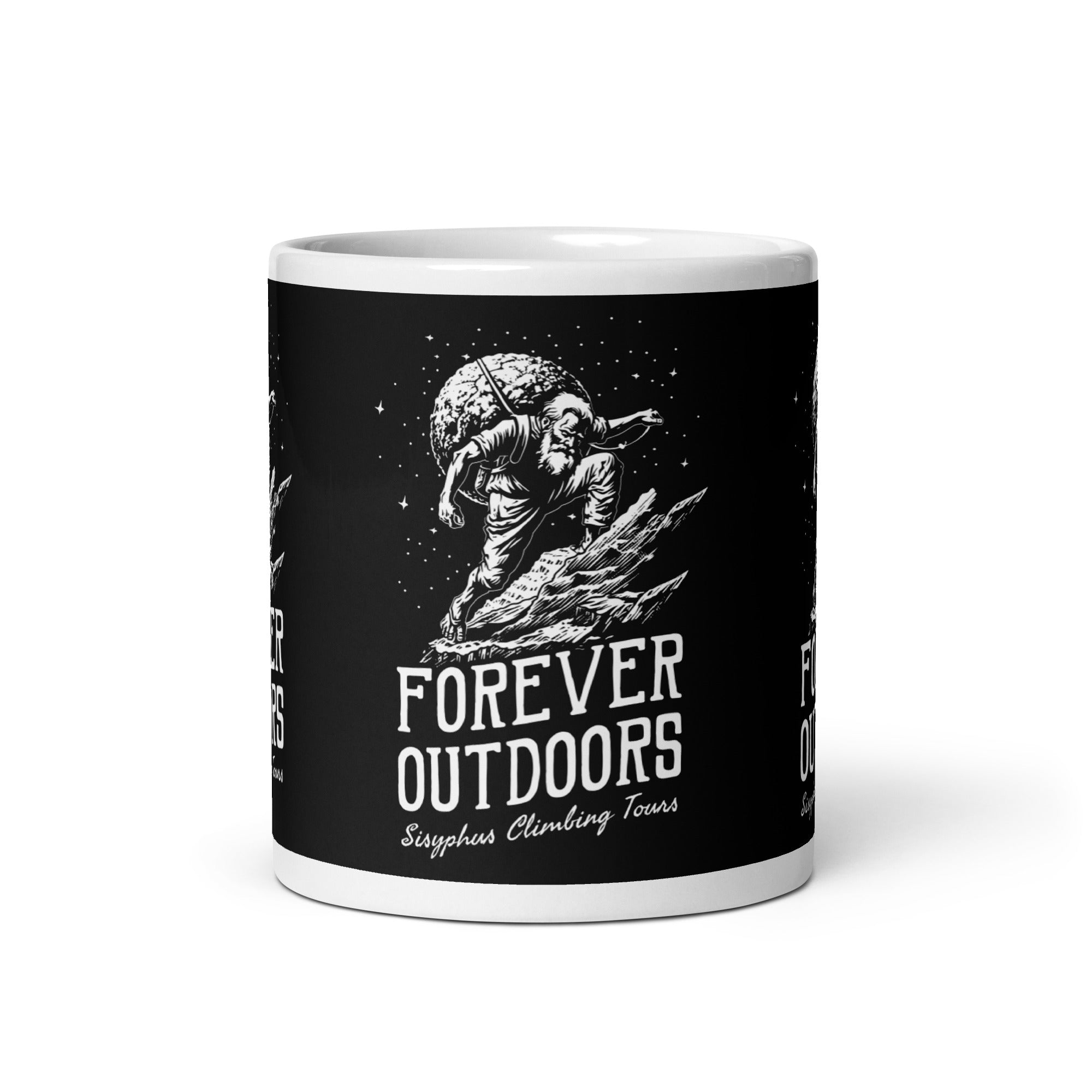 Forever Outdoors - Sisyphus Climbing Tours - Mug-Mug-The Philosopher's Shirt