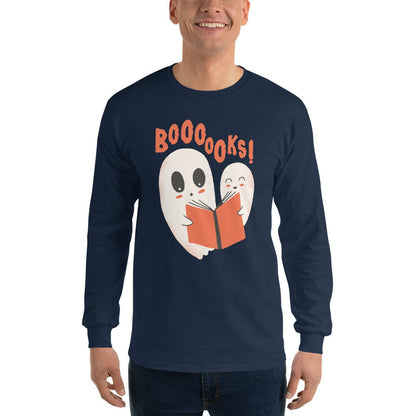 Ghosts with Boooooks - Long-Sleeved Shirt
