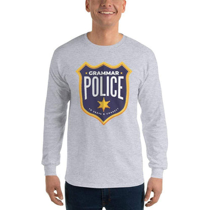 Grammar Police - To serve and correct - Long-Sleeved Shirt