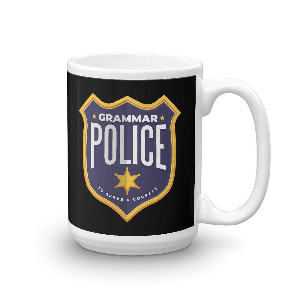 Grammar Police - To serve and correct - Mug