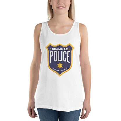 Grammar Police - To serve and correct - Unisex Tank Top