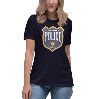 Grammar Police - To serve and correct - Women's T-Shirt