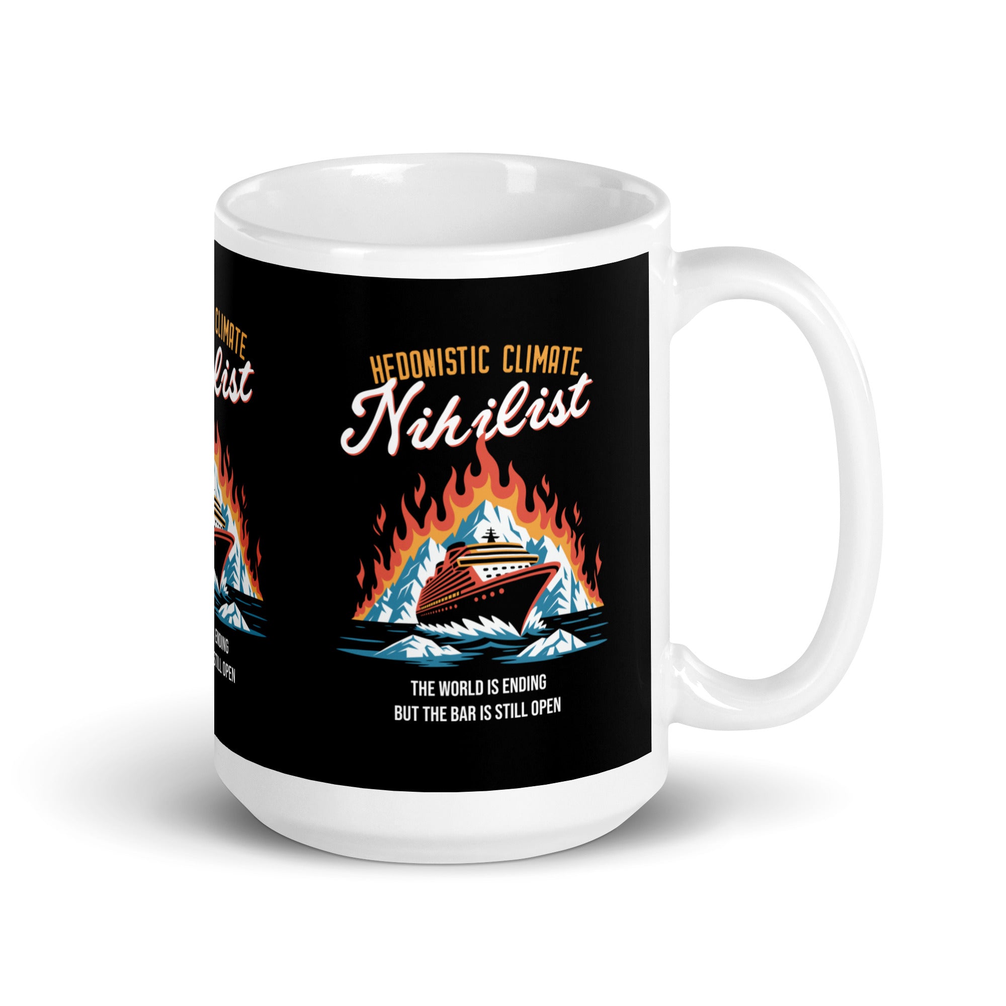 Hedonistic Climate Nihilist - Mug - 445ml | 15oz - The Philosopher's Shirt