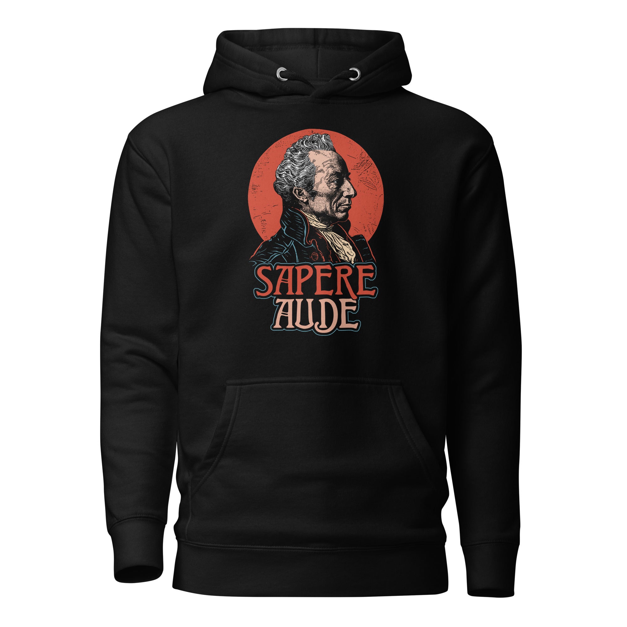 Immanuel Kant - Sapere Aude - Premium Hoodie - Black - The Philosopher's Shirt