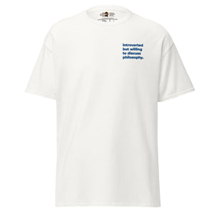 Introvertido pero dispuesto a discutir de Filosofía - Bordado - Unisex Classic T-Shirt