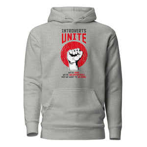 Introvertidos, ¡uníos! - Sudadera con capucha Premium