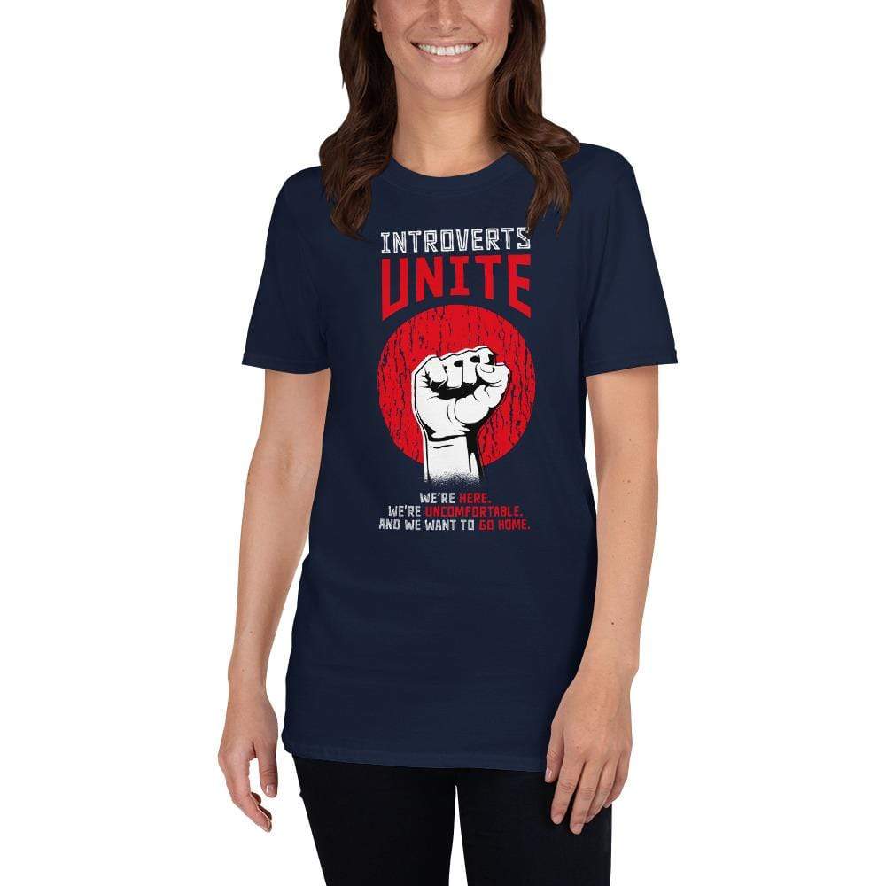 Introverts unite! - Premium T-Shirt