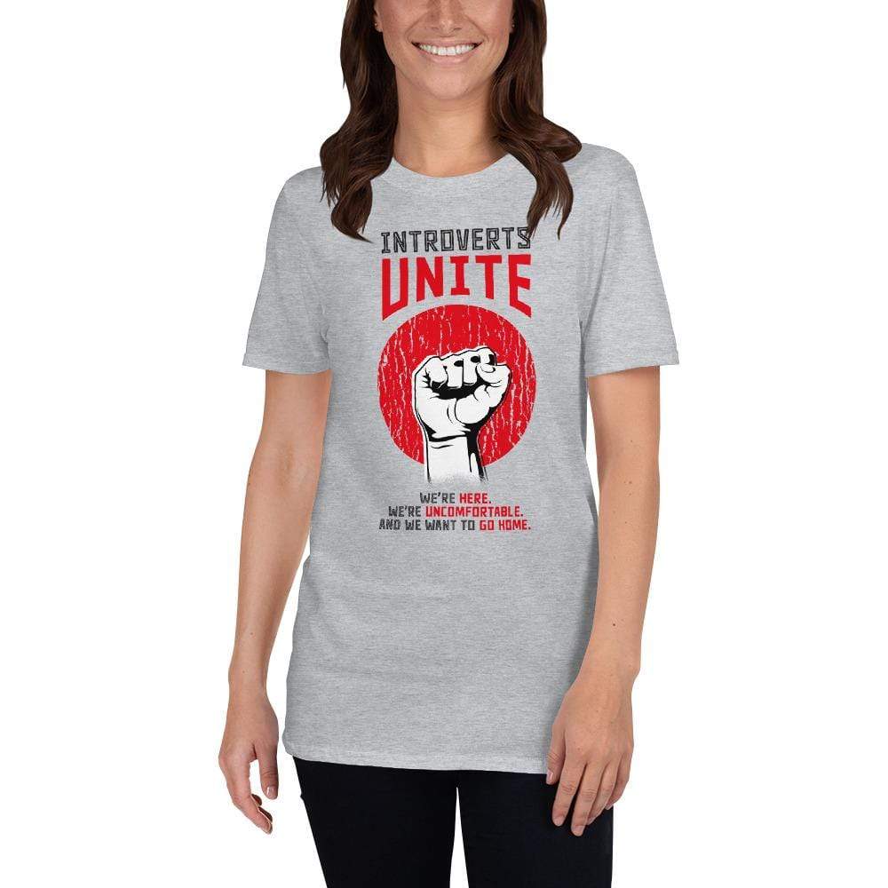 Introverts unite! - Premium T-Shirt