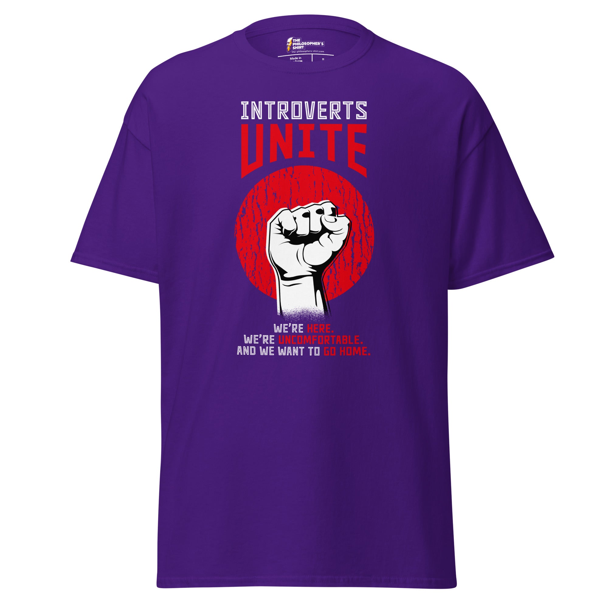 Introverts unite! - Unisex Classic T-Shirt-Unisex Classic T-Shirt-The Philosopher's Shirt