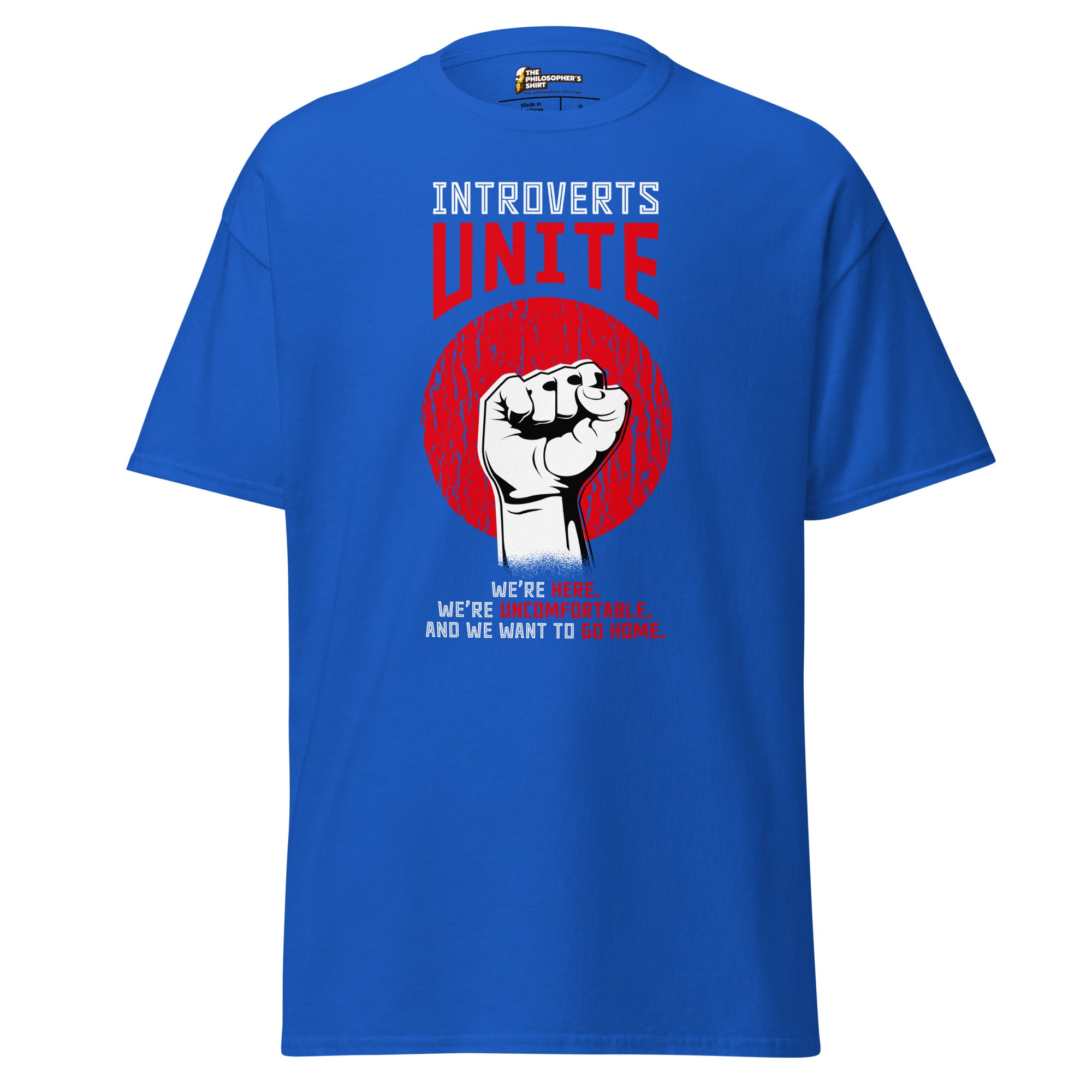 Introverts unite! - Unisex Classic T-Shirt-Unisex Classic T-Shirt-The Philosopher's Shirt