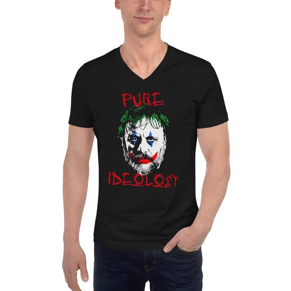 Joker Philosophers - Zizek: Pure Ideology - Unisex V-Neck T-Shirt