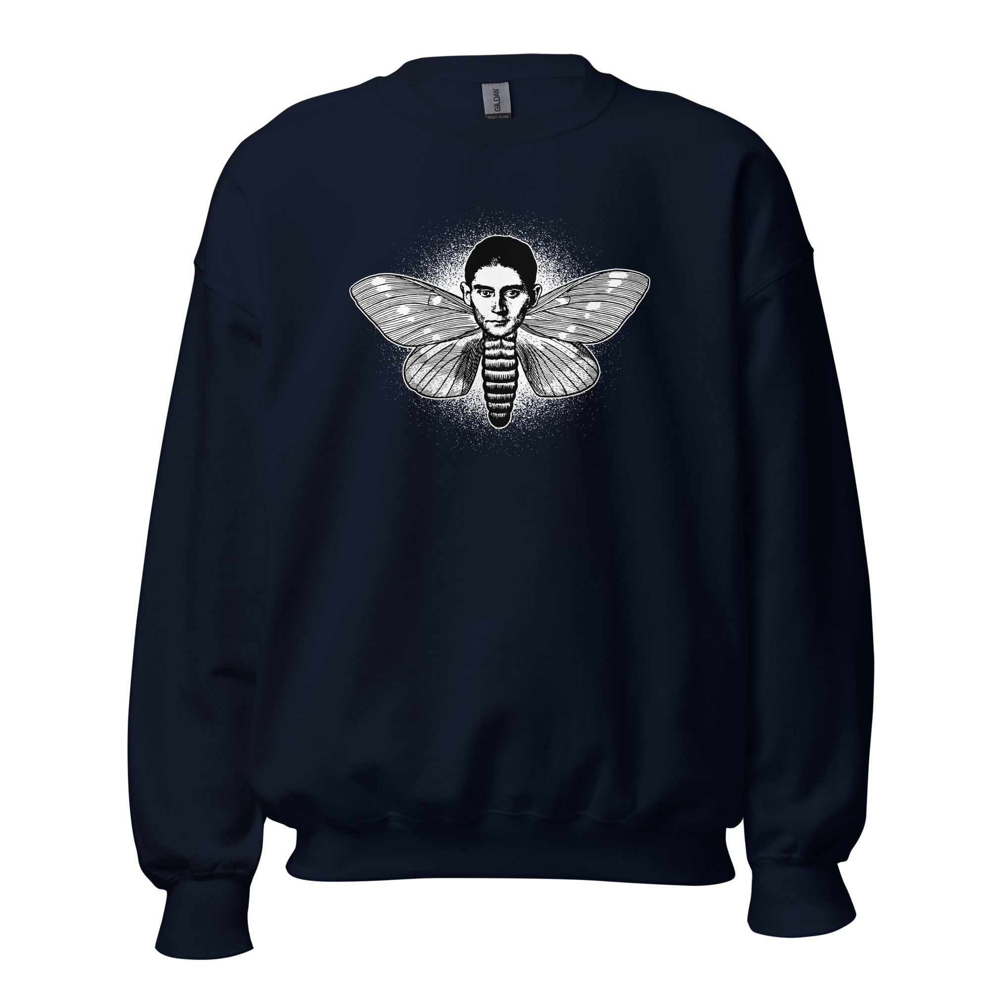 Kafka the Moth - Sweatshirt-Sweatshirt-The Philosopher's Shirt