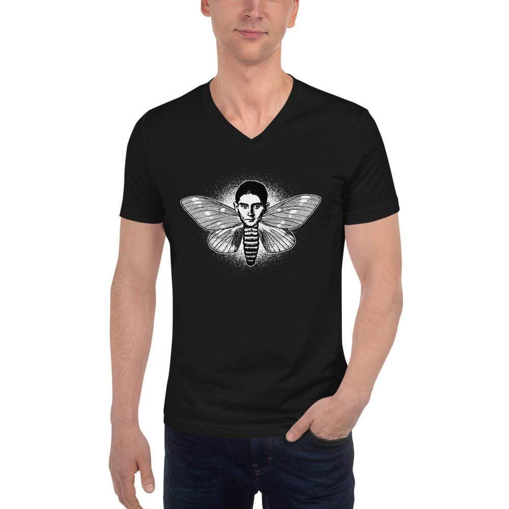 Kafka the Moth - Unisex V-Neck T-Shirt