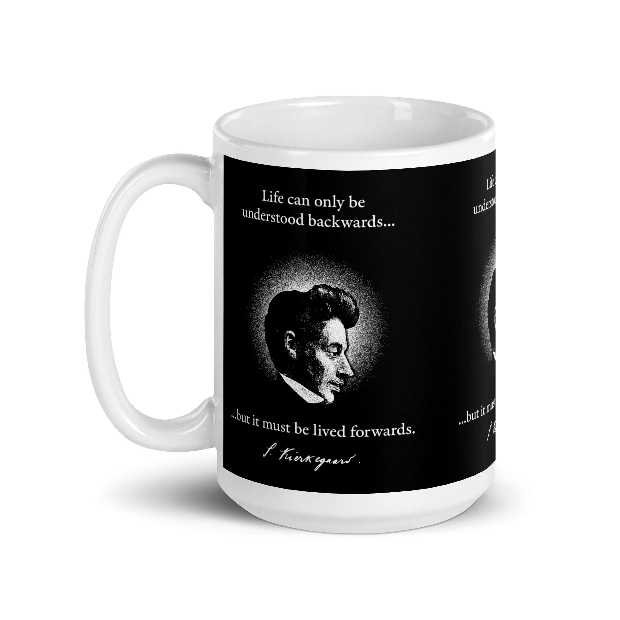 Citazione di Kierkegaard - La vita può essere compresa solo al contrario - Mug