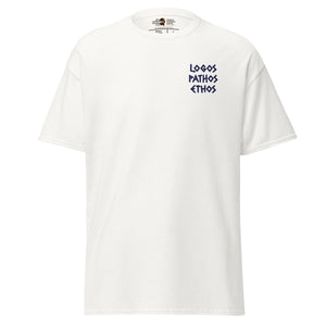 Logos Pathos Ethos - Embroidered - Unisex Classic T-Shirt