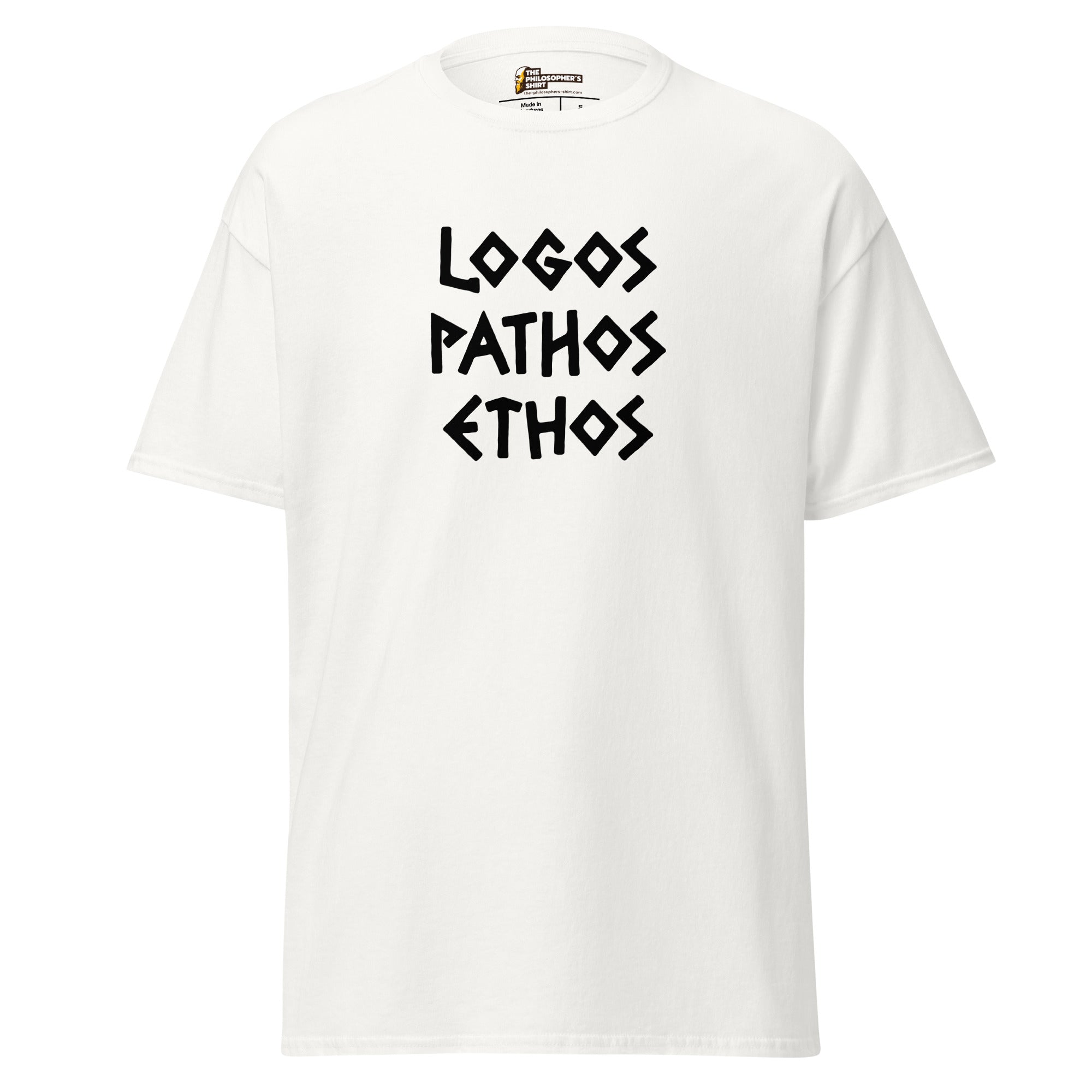 Logos Pathos Ethos - Unisex Classic T-Shirt-Unisex Classic T-Shirt-The Philosopher's Shirt