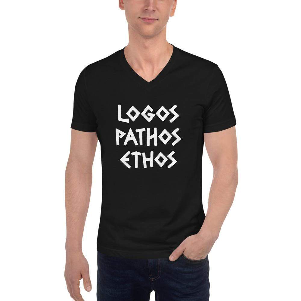 Logos Pathos Ethos - Unisex V-Neck T-Shirt