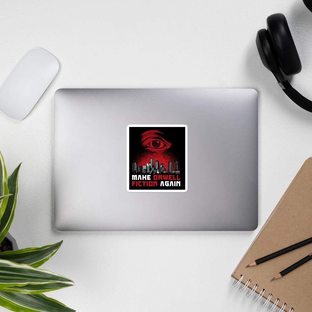 Rendi di nuovo narrativa Orwell - Versione distopica - Adesivo