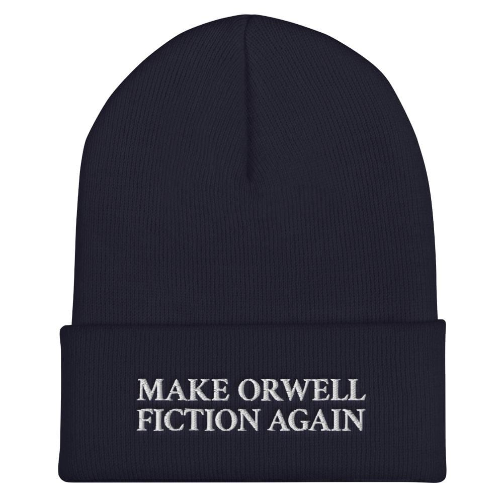 Macht Orwell wieder zur Fiktion - bestickte Beanie-Mütze