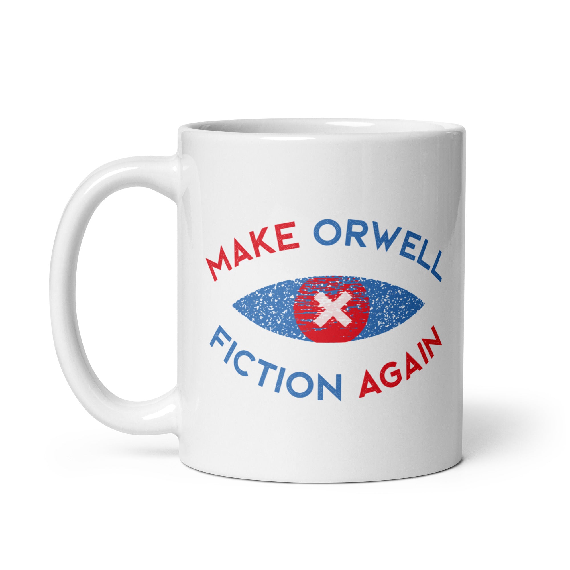 Make Orwell Fiction Again Recon Eye - Mug-Mug-The Philosopher's Shirt