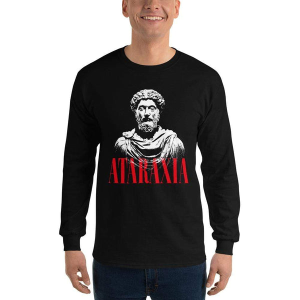Marc Aurel Bust - Ataraxia Stoic Ethics - Long-Sleeved Shirt