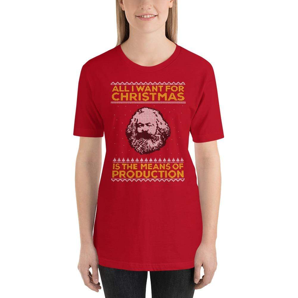 Marx - All I Want For Christmas Is The Means Of Production - Basic T-Shirt