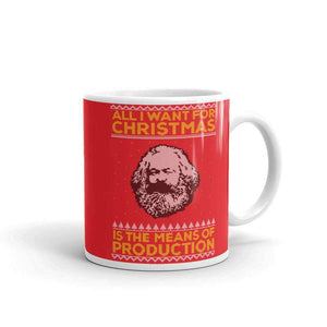 Marx - Alles, was ich zu Weihnachten will, sind die Mittel der Produktion - Tasse