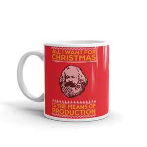 Marx - Tutto ciò che voglio per Natale sono i mezzi di produzione - Tazza