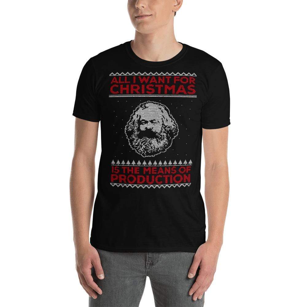 Marx - All I Want For Christmas Is The Means Of Production - Premium T-Shirt