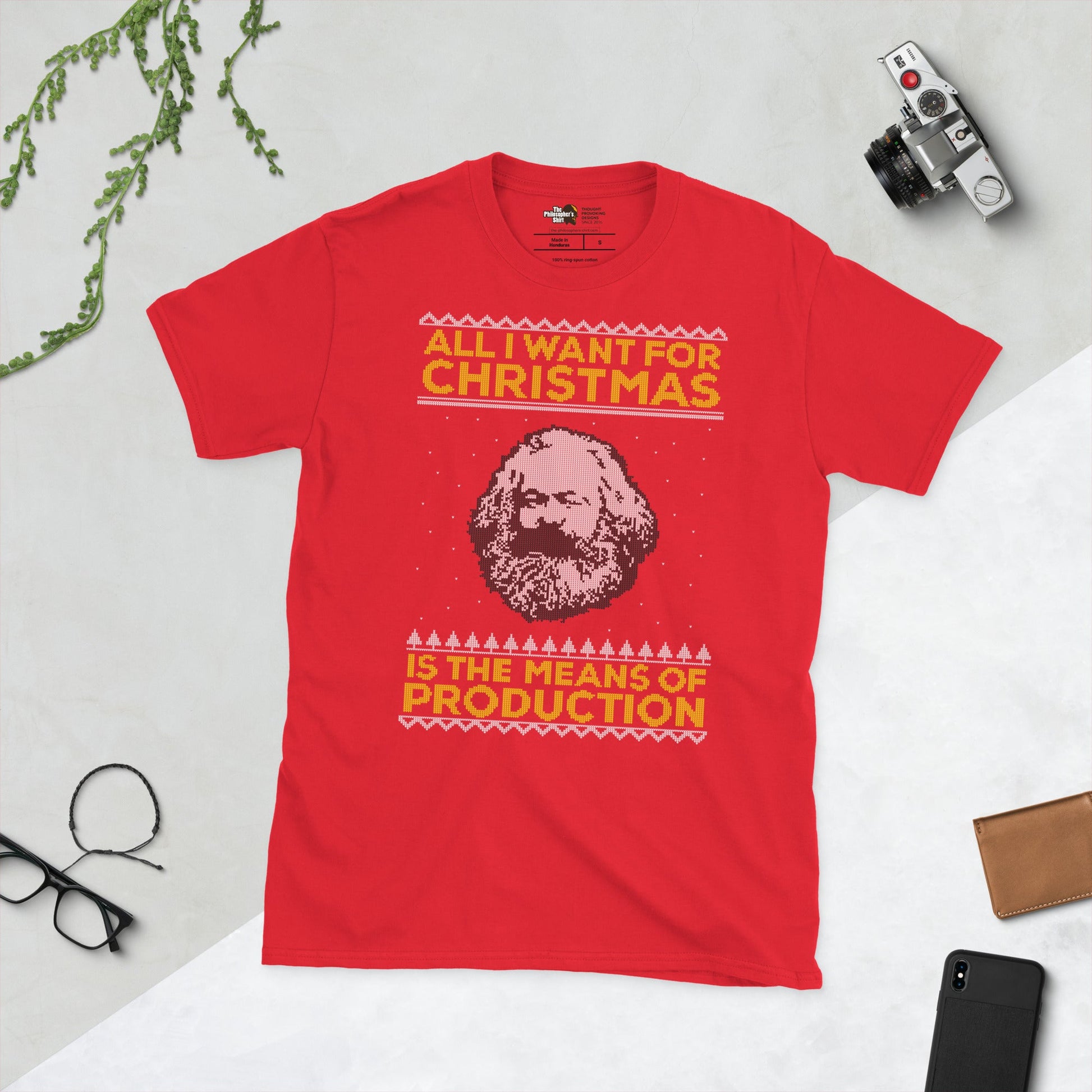 Marx - All I Want For Christmas Is The Means Of Production - Premium T-Shirt