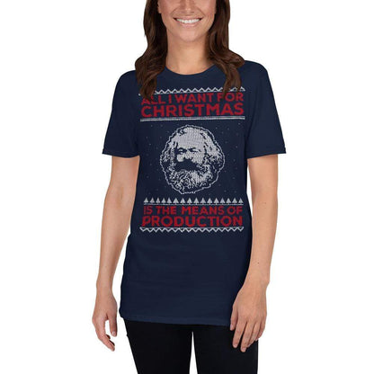 Marx - All I Want For Christmas Is The Means Of Production - Premium T-Shirt