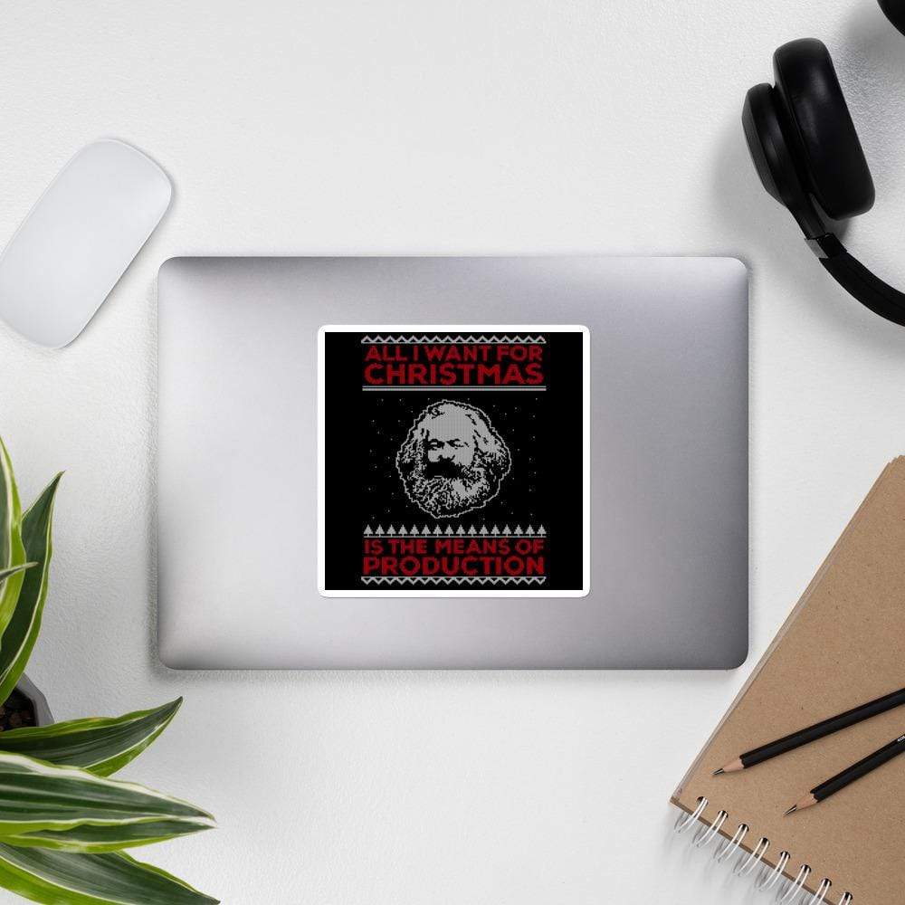 Marx - All I Want For Christmas Is The Means Of Production - Sticker