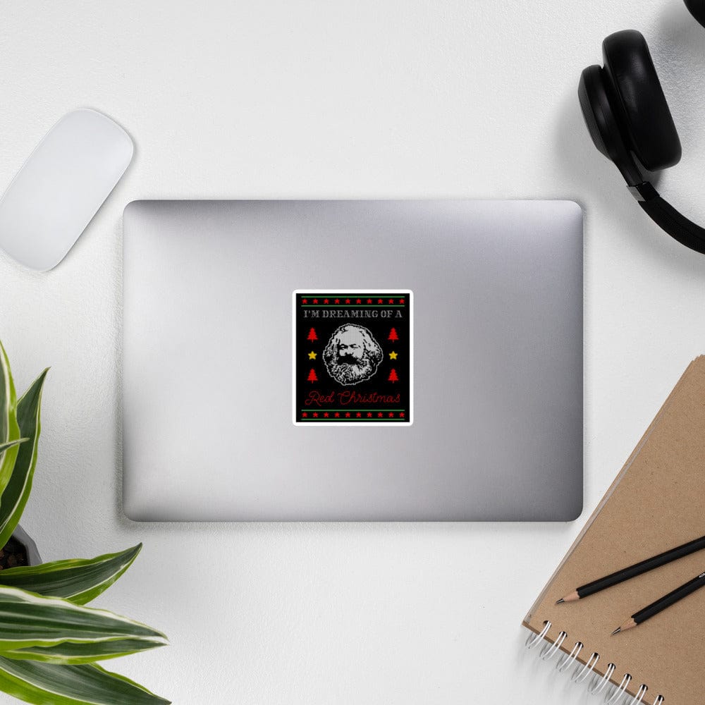 Marx: Sogno un Natale red - Adesivo-Sticker-LaThe Philosopher's Shirt
