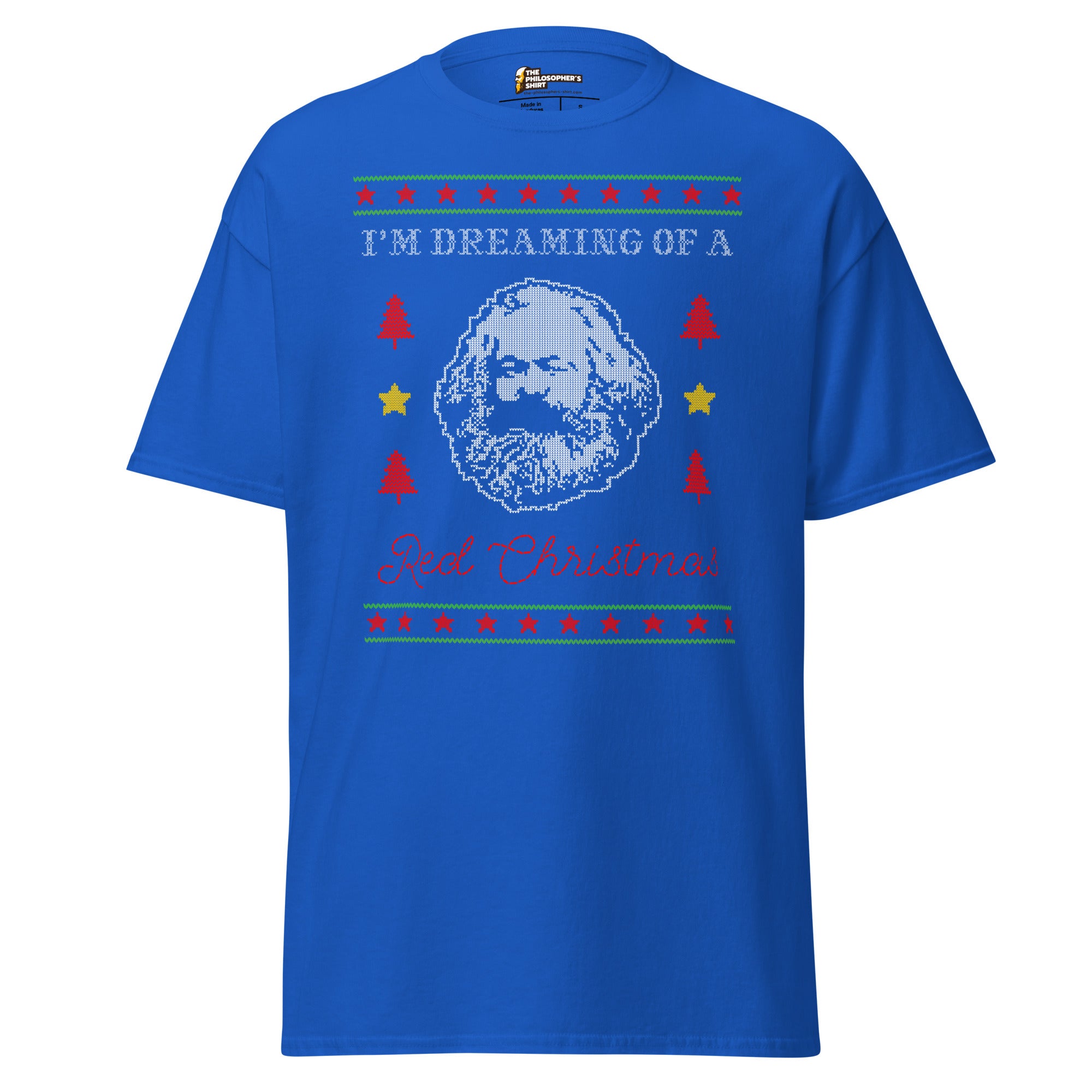 Marx: I'm dreaming of a red Christmas - Unisex Classic T-Shirt - Royal-S - The Philosopher's Shirt