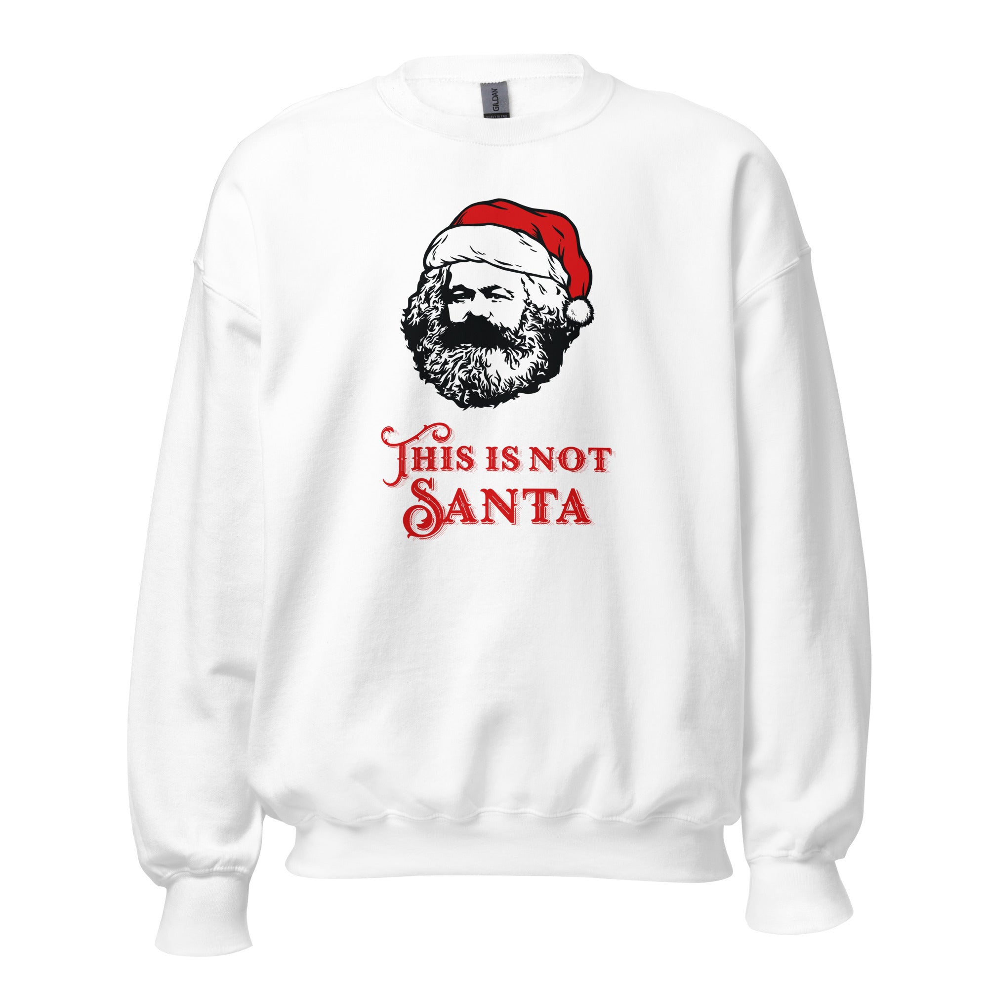 Marx - This Is Not Santa - Sweatshirt - White - The Philosopher's Shirt