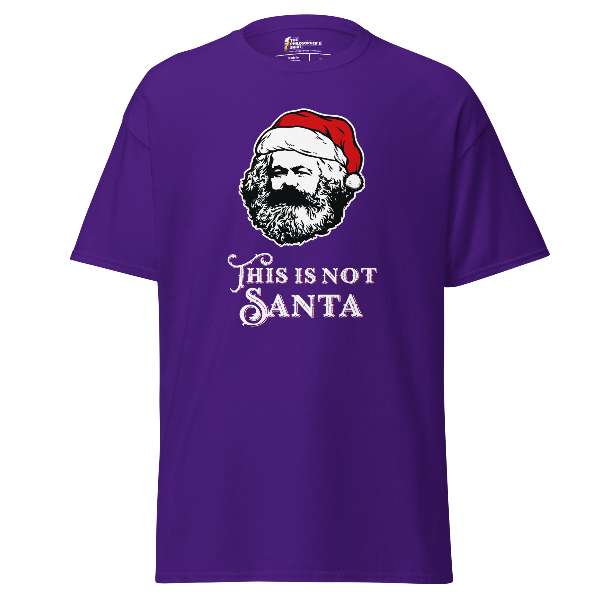 Marx - This Is Not Santa - Unisex Classic T-Shirt - Purple - The Philosopher's Shirt