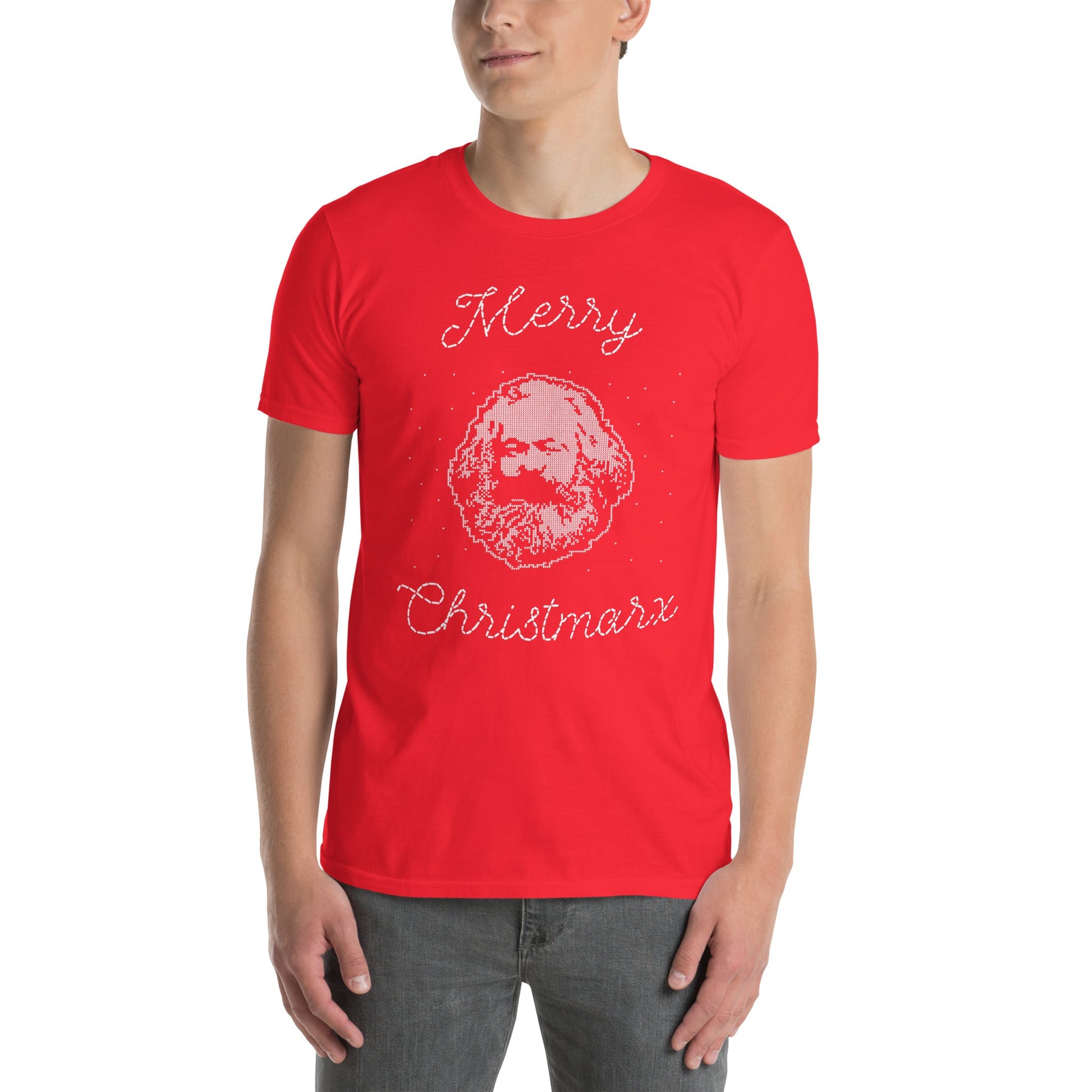 Merry Christmarx - Design de pull-over moche de Noël - T-shirt premium