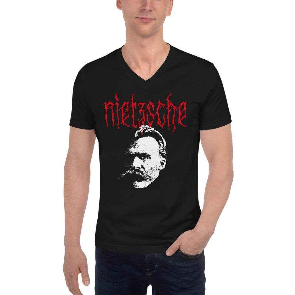 Metal Philosophers - Nietzsche - Unisex V-Neck T-Shirt