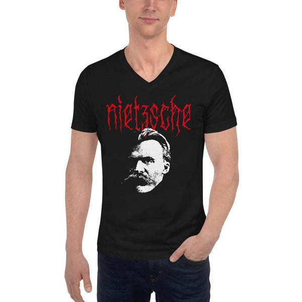 Metal Philosophers - Nietzsche - Unisex V-Neck T-Shirt