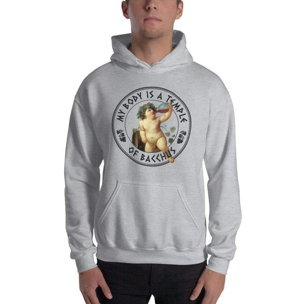 My Body Is A Temple Of Bacchus - Hoodie
