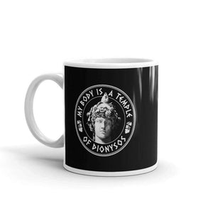 Mon corps est un temple de Dionysos - Mug