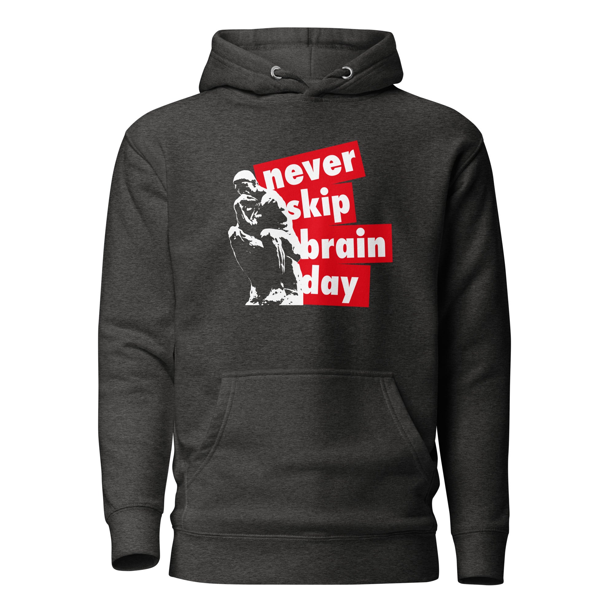 Never skip brain day - Premium Hoodie-Premium Hoodie-The Philosopher's Shirt