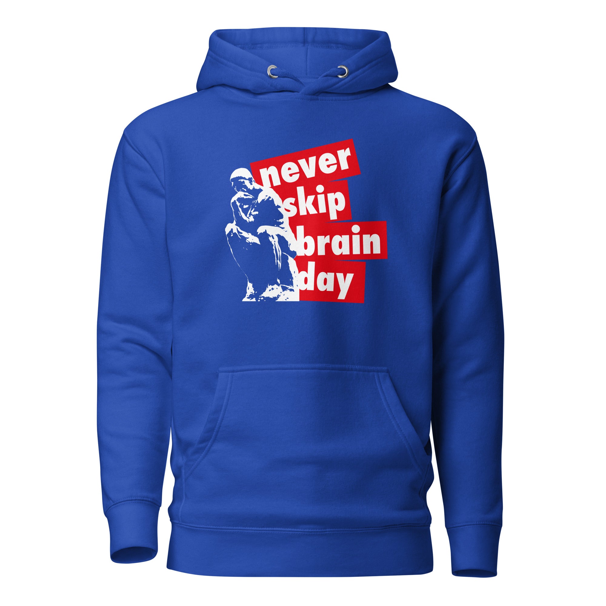 Never skip brain day - Premium Hoodie-Premium Hoodie-The Philosopher's Shirt